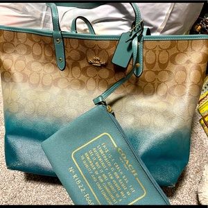 Coach reversible tote.